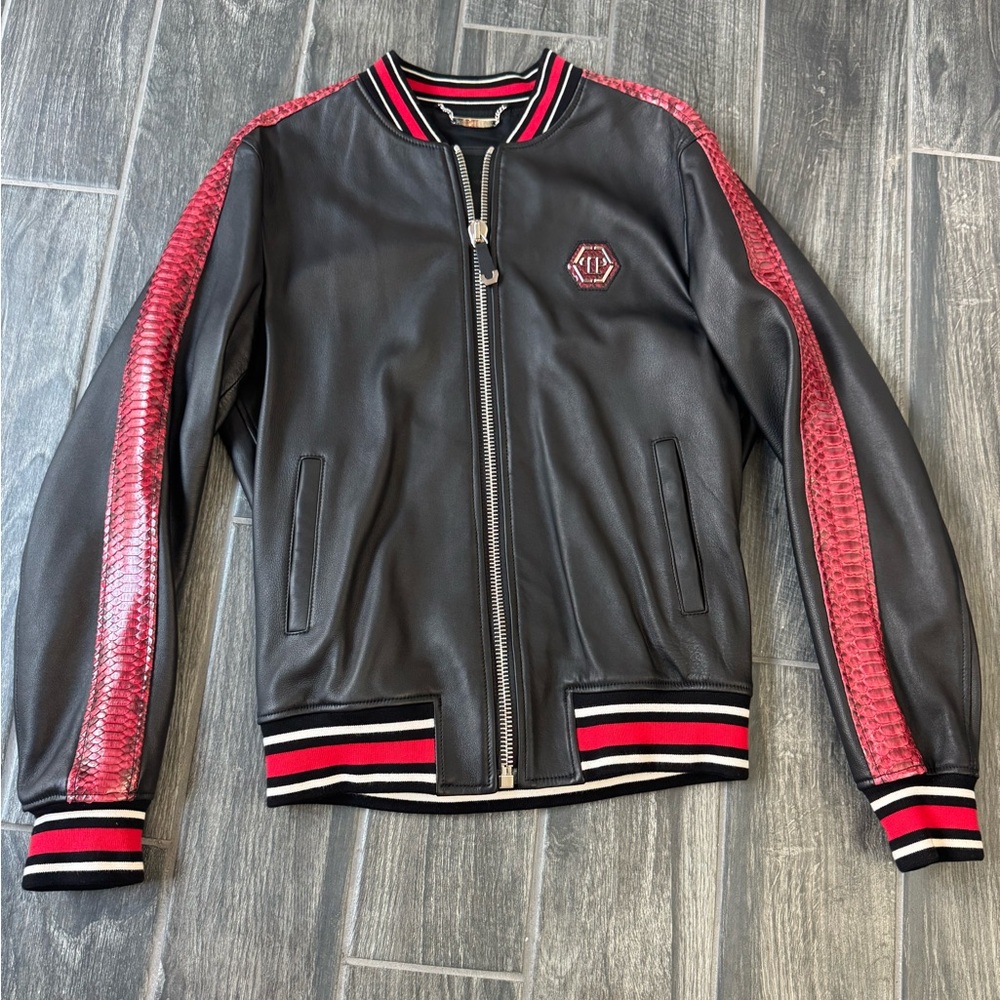 Philipp Plein Leather Python Jacket - Picture 6 of 8
